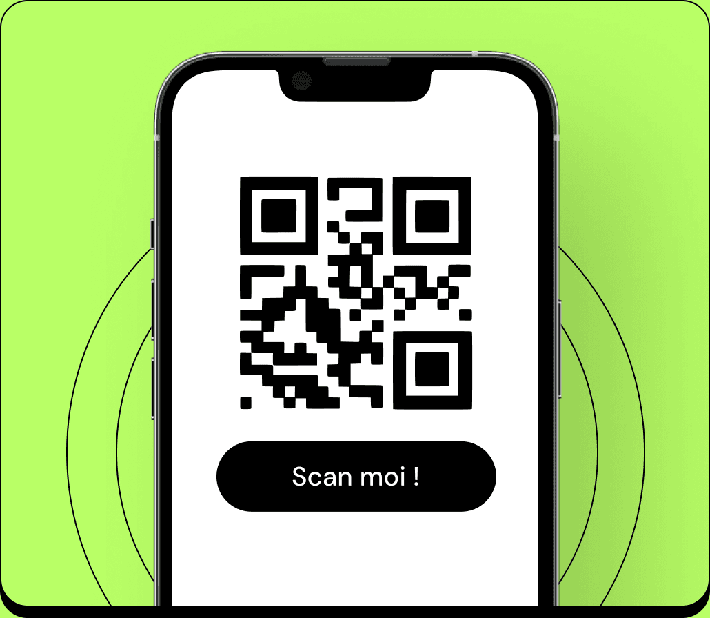 Téléphone affichant un code QR à scanner